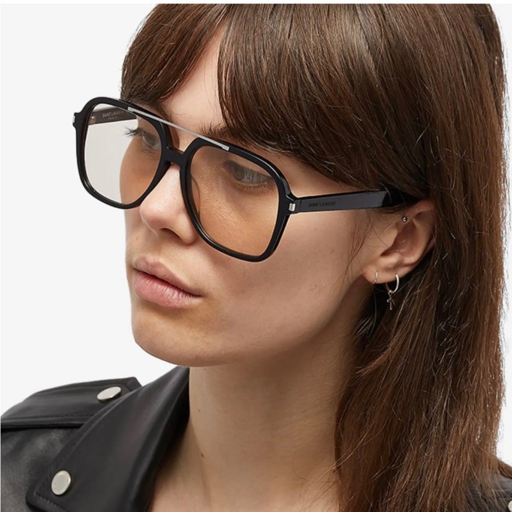 SAINT LAURENT SL 545 SUNGLASSES BLACK & YELLOW